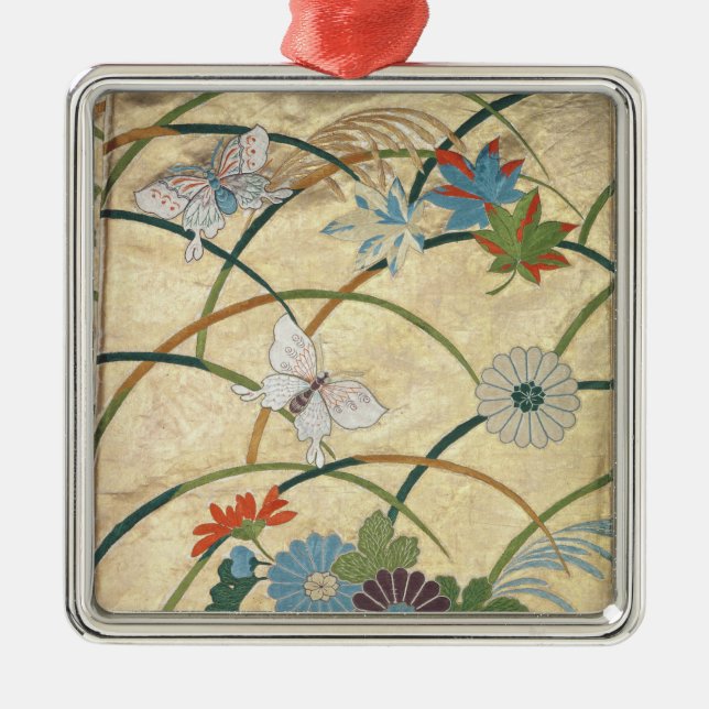 Noh Robe Metal Ornament (Front)