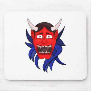 Noh Theater Hannya Japanese Mouse Pad