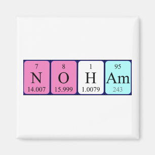 Noham periodic table name magnet
