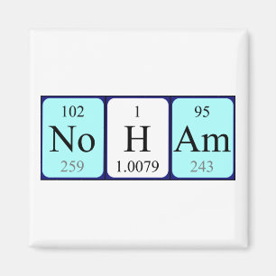 Noham periodic table name magnet