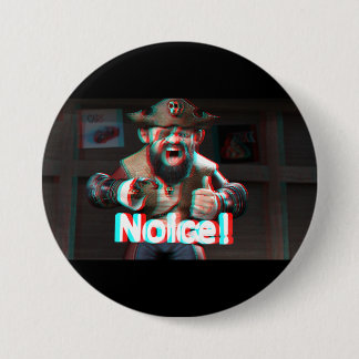 Noice! Badaz Beard 3D 7.5 Cm Round Badge