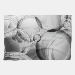 Noir Bubbles Tea Towel