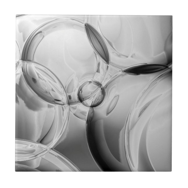 Noir Bubbles Tile (Front)