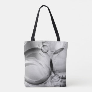 Noir Bubbles Tote Bag