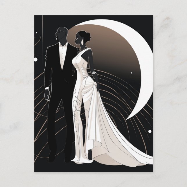 NOIR ELEGANCE #1 POSTCARD (Front)