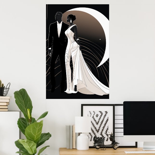 NOIR ELEGANCE #1  POSTER (Home Office)