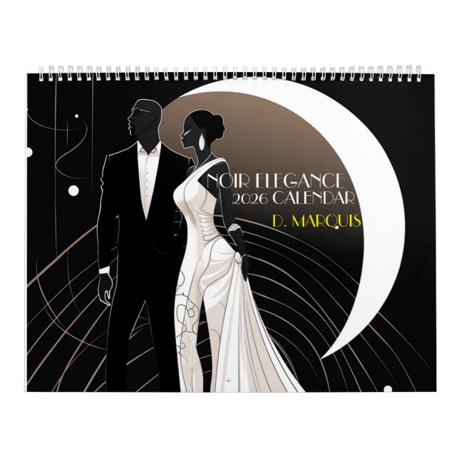 NOIR ELEGANCE 2026 Calendar (Cover)