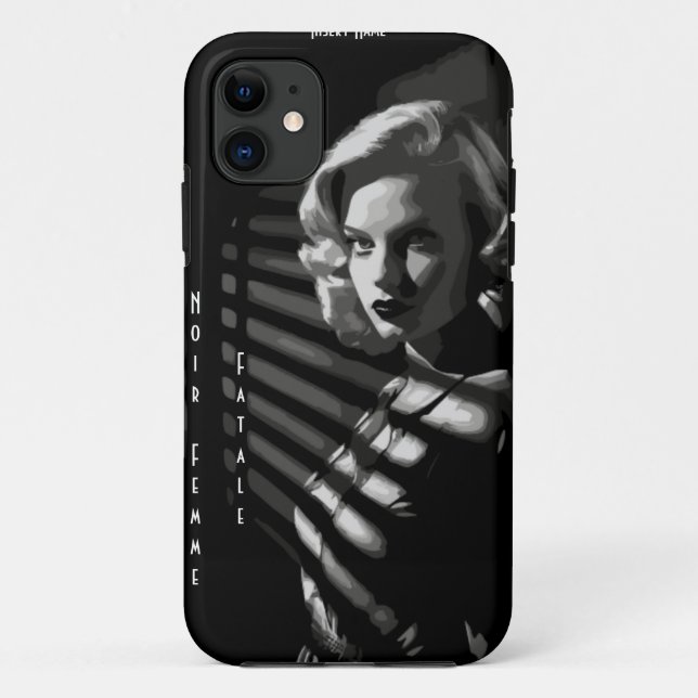 Noir Femme Fatale Case-Mate iPhone Case (Back)