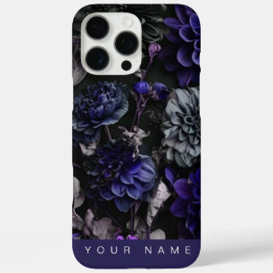 Noir Garden Blue iPhone 16 Pro Max Case