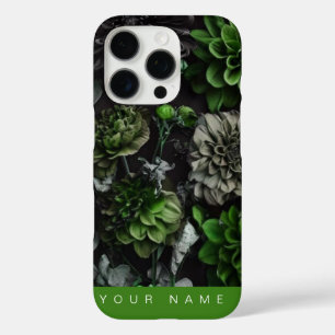 Noir Garden Green iPhone 16 Pro Case