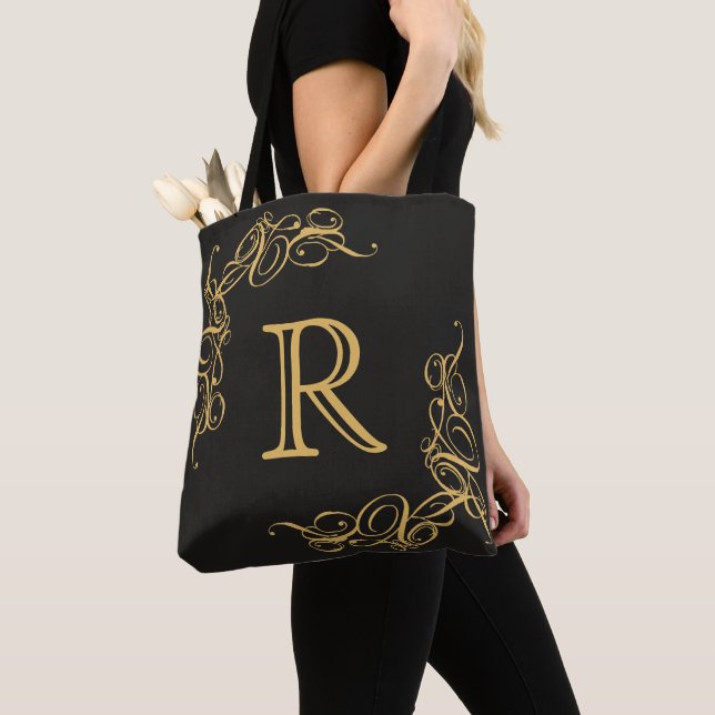 Noir Luxe Tote Bag (Close Up)