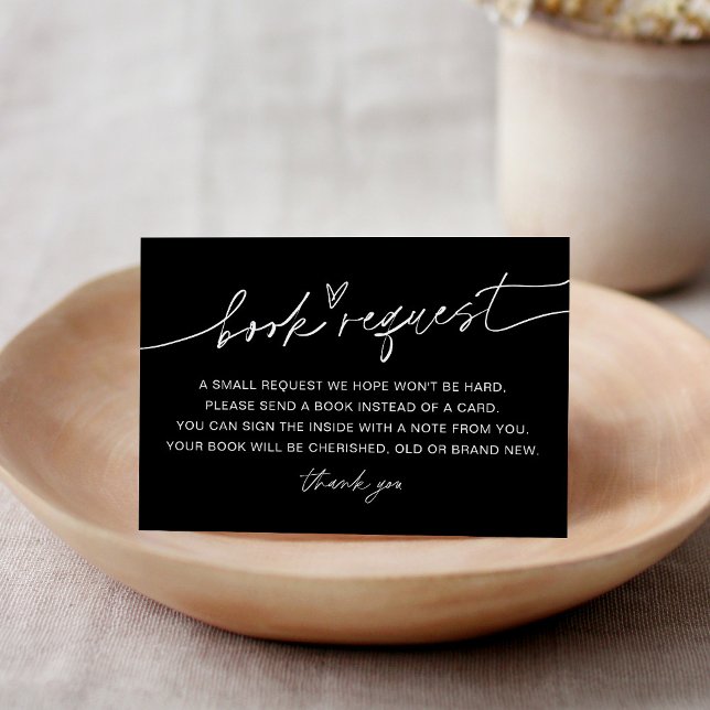 NOIR Minimalist Baby Book Request Insert (Creator Uploaded)