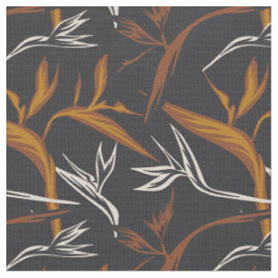 Noir palm leaf muted desert fabric