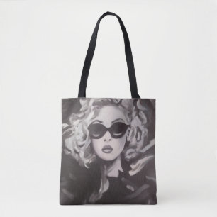 Noir Portrait Tote Bag
