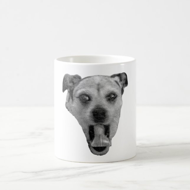 Noir Pup, Big Mood Coffee Mug (Center)