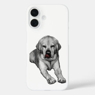 Noir with a Scarlet Twist iPhone 16 Case