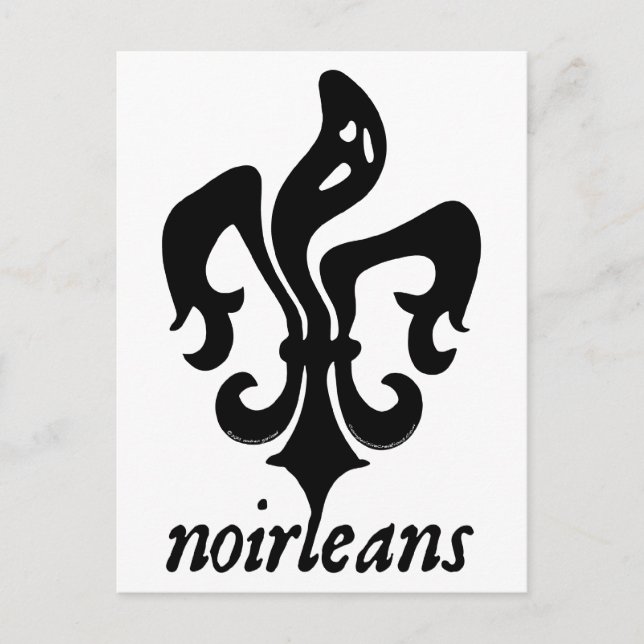Noirleans - Ghostly Fleur de Lis Postcard (Front)