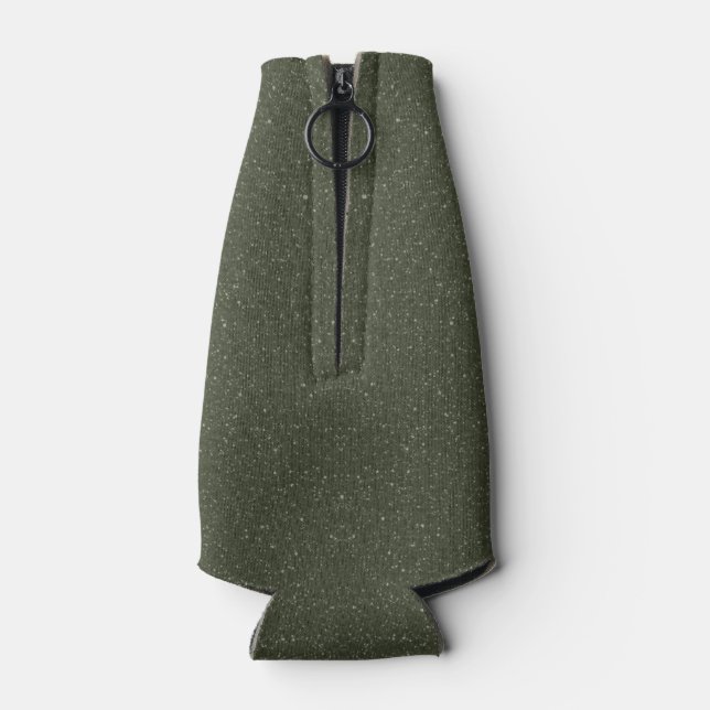 Noise Effect Moss Green Bottle Cooler – Customise (Back)