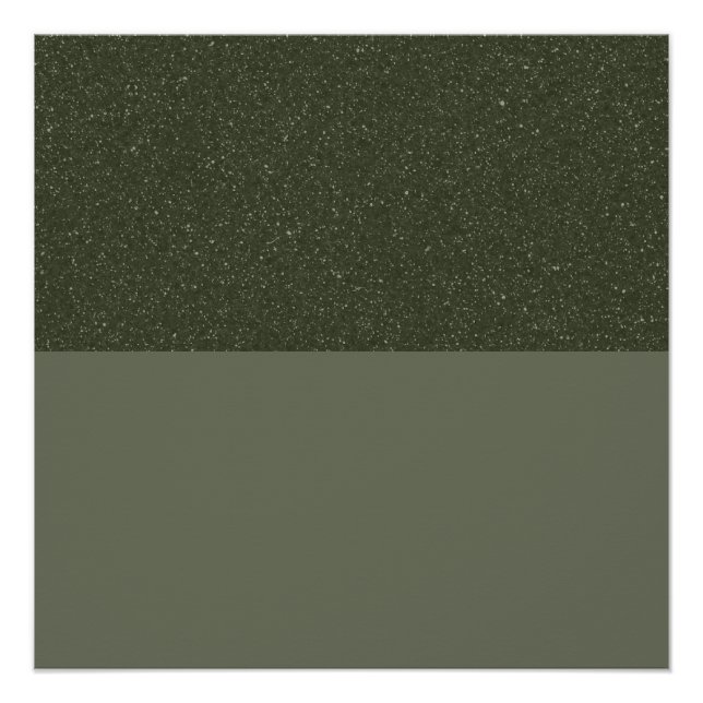 Noise-Sky Moss Green Custom Glossy Poster (Front)