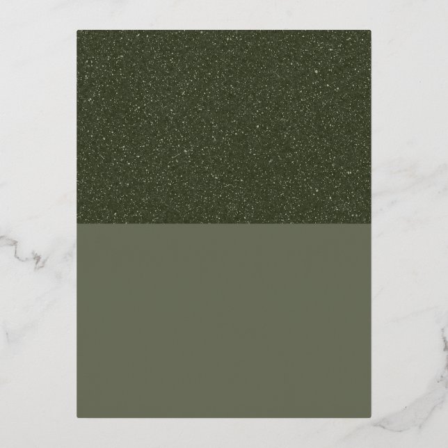 Noise Texture on Top Moss Green Postcard (Custom) (Front)