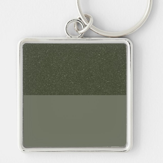 Noise-Top Moss Green Custom Keychain (Front)