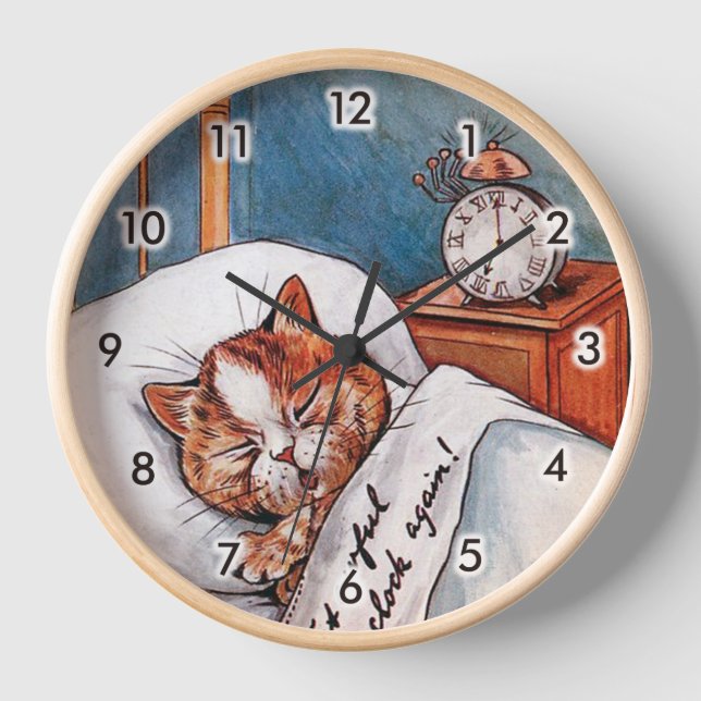 Noisy Alarm Clock, Louis Wain Clock (Front)