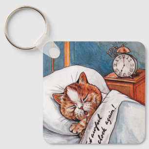 Noisy Alarm Clock, Louis Wain Key Ring