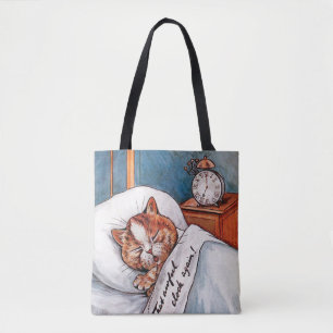 Noisy Alarm Clock, Louis Wain Tote Bag