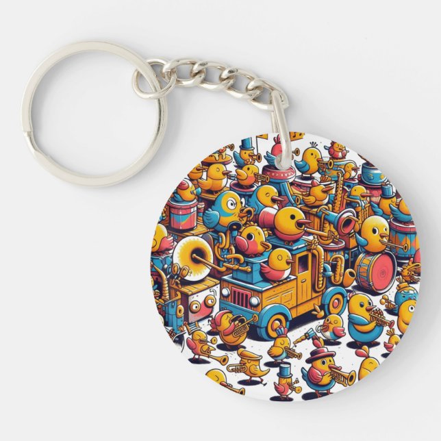 Noisy bird key ring (Front)