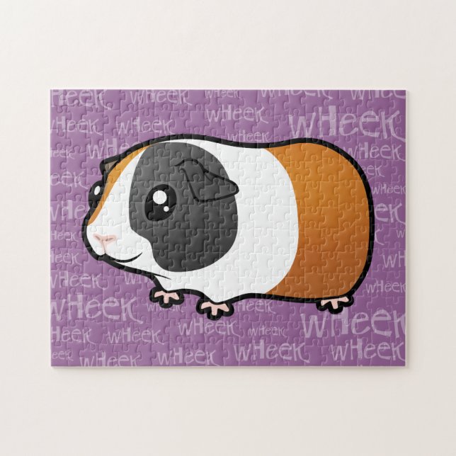 Noisy Guinea Pig (smooth hair) Jigsaw Puzzle (Horizontal)