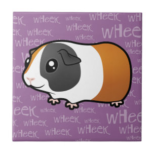 Noisy Guinea Pig (smooth hair) Tile