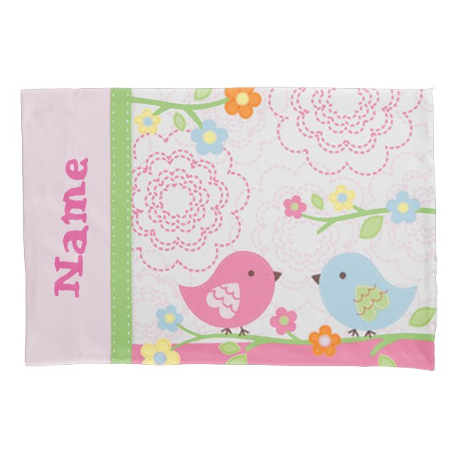 Nojo Love Birds Pillow Case (Front)