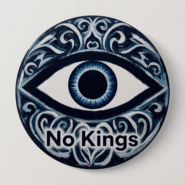 NoKingsEvilEye  10 Cm Round Badge (Front)