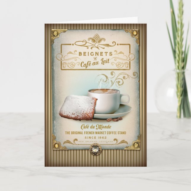 NOLA Collection Cafe au Lait & Beignets Card (Front)