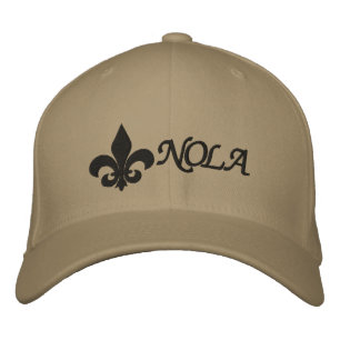 NOLA   Fleur De Lis Embroidered Hat