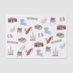 Nola Louisiana Themed Mardi Gras Tissue Paper