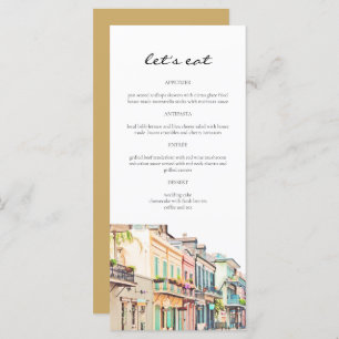NOLA New Orleans Bourbon Street Menu Cards