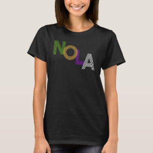 Nola New Orleans Retro Vintage Mardi Gras Souvenir T-Shirt
