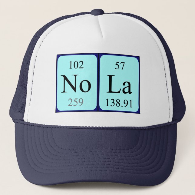 Nola periodic table name hat (Front)