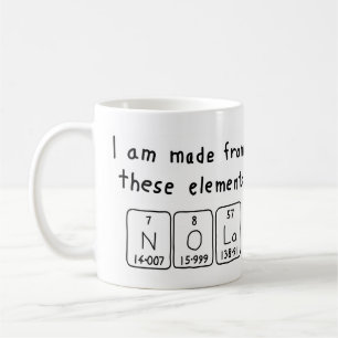 Nola periodic table name mug