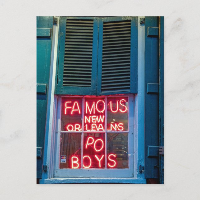 NOLA Poboys  Postcard (Front)