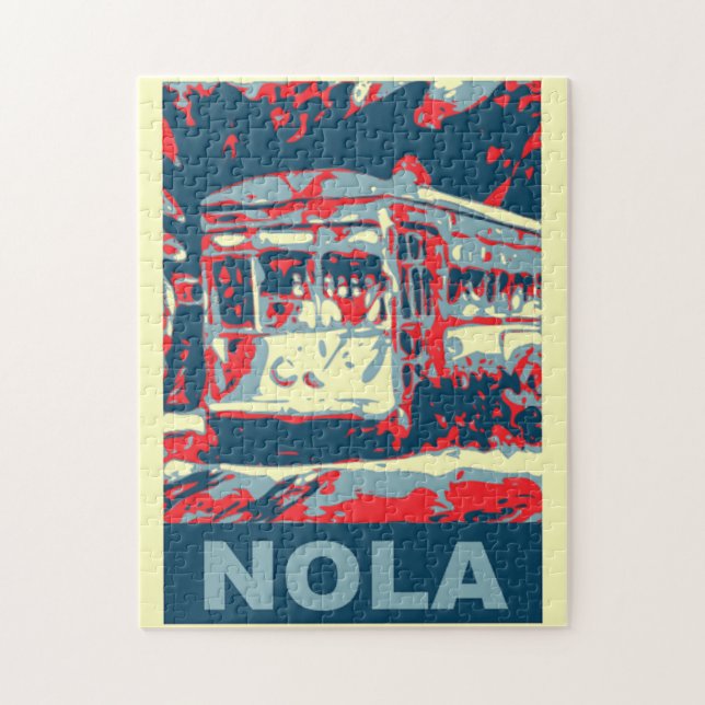 NOLA Street Car Jigsaw Puzzle (Vertical)
