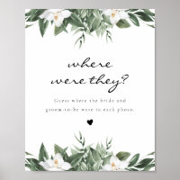 NOLA Where Were They Bridal Shower Game Poster