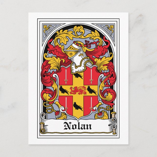 Nolan Family Crest Postcard (Front)