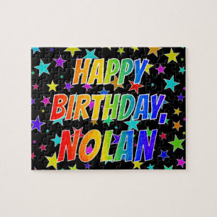 "NOLAN" First Name, Fun "HAPPY BIRTHDAY" Jigsaw Puzzle