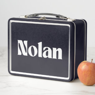 Nolan Name Personalised Metal Lunch Box
