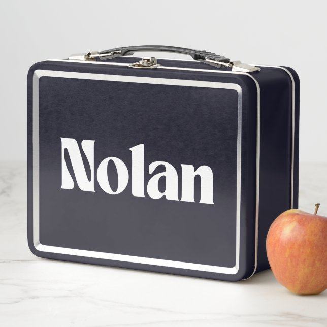 Nolan Name Personalised Metal Lunch Box (In Situ)