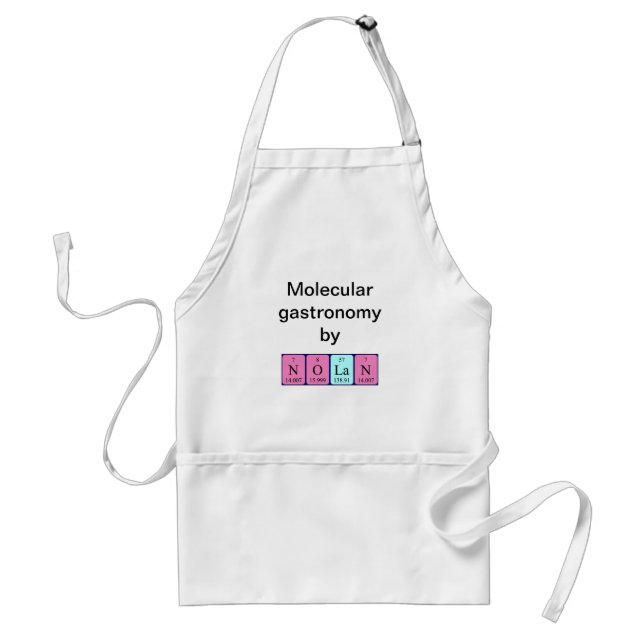Nolan periodic table name apron (Front)