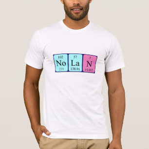 Nolan periodic table name shirt