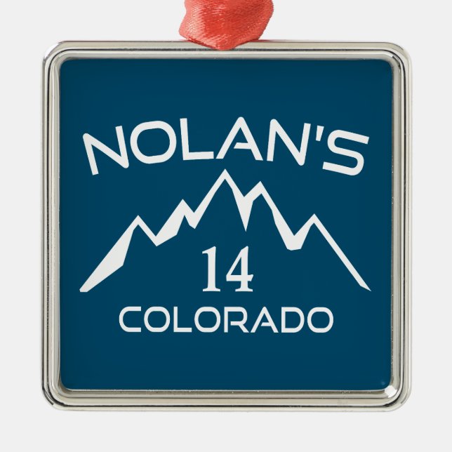 Nolan's 14 Colorado Metal Ornament (Front)